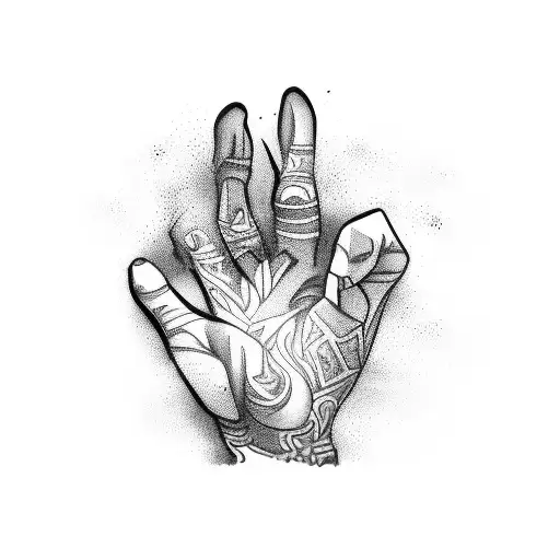 israel in hands tattoo design idea