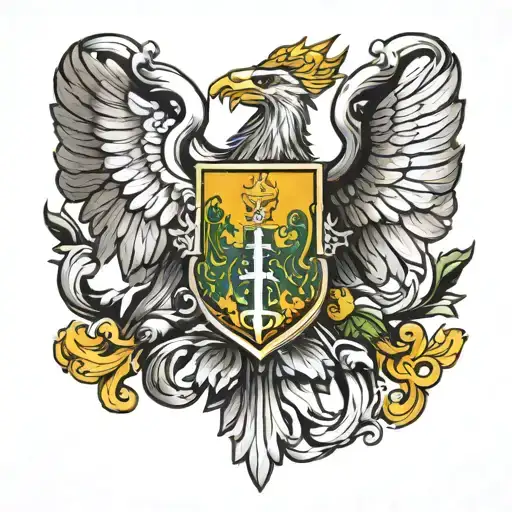Religion, Patriotic to Lithuania, Military insignia combined tattoo design idea