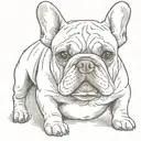 french bulldog tattoo design idea