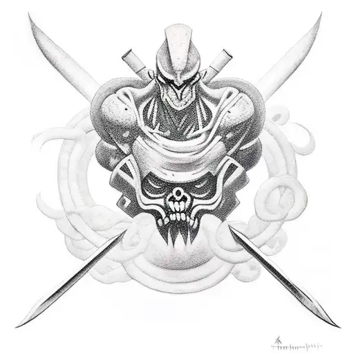 create a tattoo of the titan Cronus in battle tattoo design idea