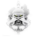 monk tattoo design idea