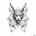 letters DD tattoo design idea