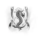 celtic dragon forearm tattoo tattoo design idea