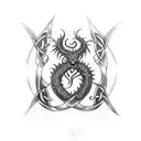 celtic dragon forearm tattoo tattoo design idea