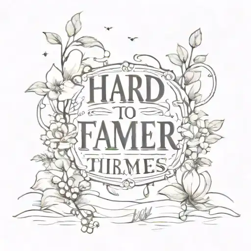 to remember past hard times  tattoo design idea