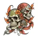 never to return to the toxic relationship and to be happy in the future tattoo design idea