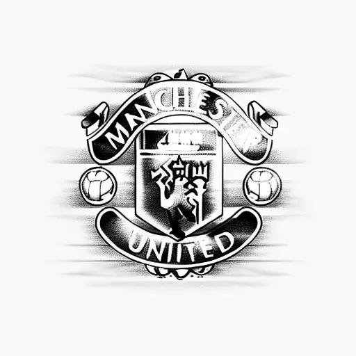 manchester united logo, sir alex and cristiano ronaldo tattoo design idea
