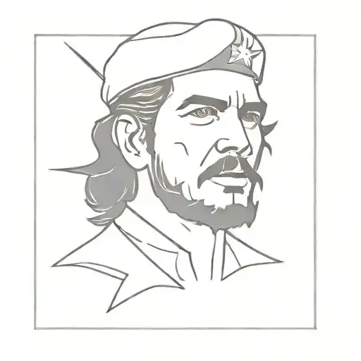 che guevara one line tattoo tattoo design idea