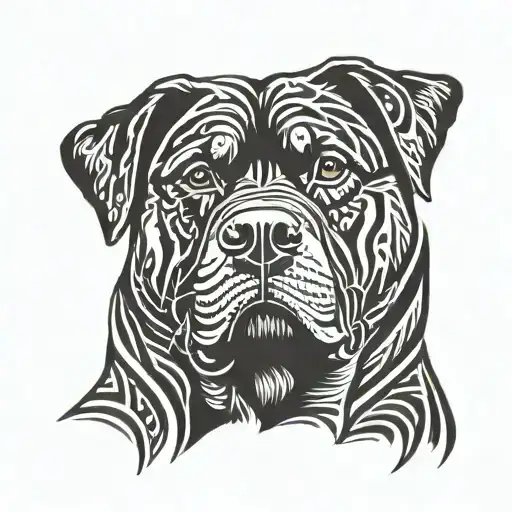Rottweiler tattoo design idea