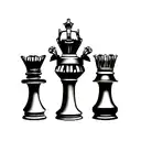 king chess piece  tattoo design idea