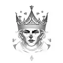 heavy is the head that wears the crown tattoo design idea