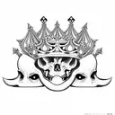 heavy is the head that wears the crown tattoo design idea