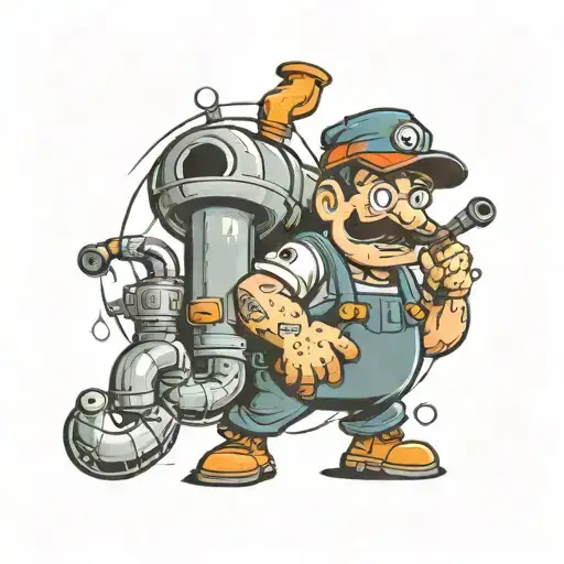 plumber tattoo design idea