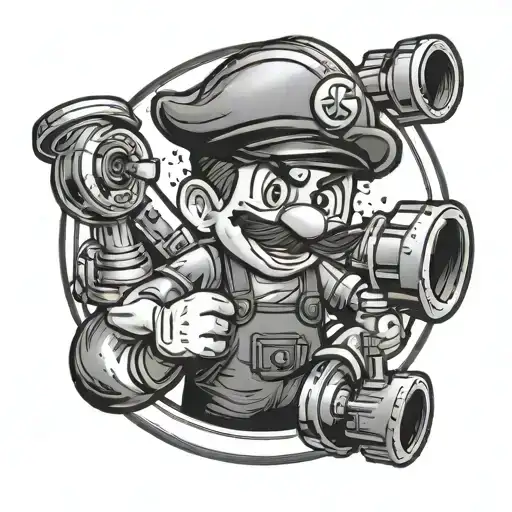 plumber tattoo design idea