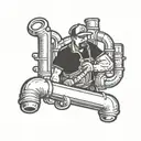 plumber tattoo design idea