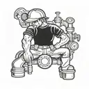 plumber tattoo design idea