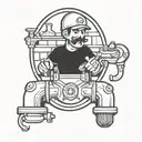 plumber tattoo design idea