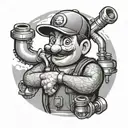 plumber tattoo design idea