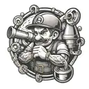 plumber tattoo design idea