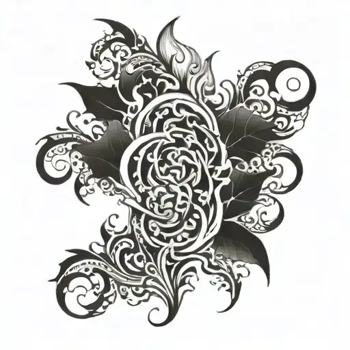 fire filler tattoo for arm sleeve tattoo design idea