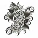 fire filler tattoo for arm sleeve tattoo design idea