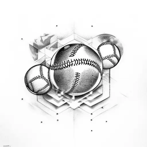 softball tattoo design idea