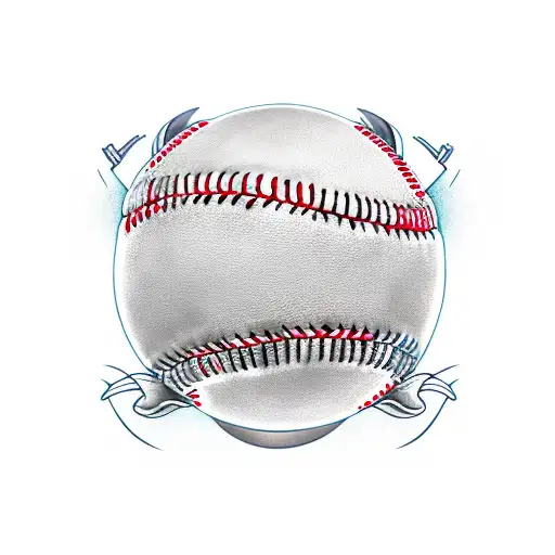 softball nostalgia  tattoo design idea