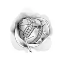 softball tattoo design idea