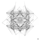 metatron cube 3d tattoo design idea
