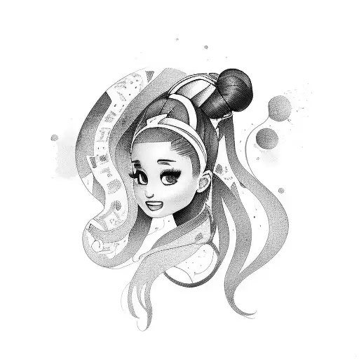 ariana grande tattoo design idea
