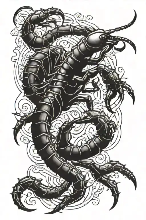 scorpion and capricon and gemini zodiac sign tattoo tattoo design idea