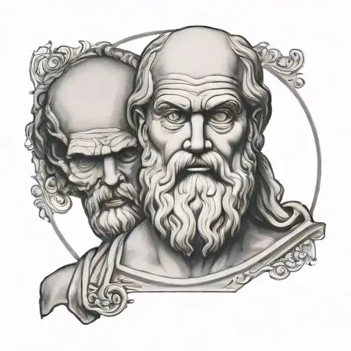 plato Aristotle and Socrates Plato Aristotle tattoo design idea