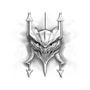 mark of the hunter from bloodborne tattoo design idea