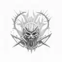 mark of the hunter from bloodborne tattoo design idea