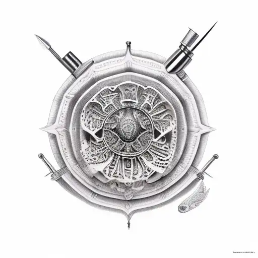 gallo de pelea tattoo design idea