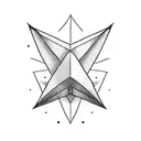 paper plane tattoo design idea