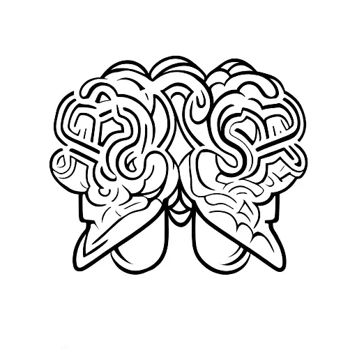 She needs to fuck your brain before she gets to your heart tattoo design idea