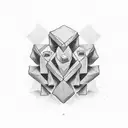 baby blocks BABYCOCO  tattoo design idea