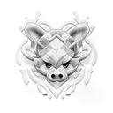 baby blocks BABYCOCO  tattoo design idea