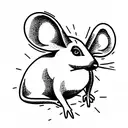 text saying "dum spiro spero" and an outline of  a mouse next to the text tattoo design idea