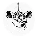 text saying "dum spiro spero" and an outline of  a mouse next to the text tattoo design idea