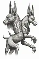 anubis And Ra tattoo design idea