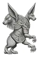 anubis And Ra tattoo design idea