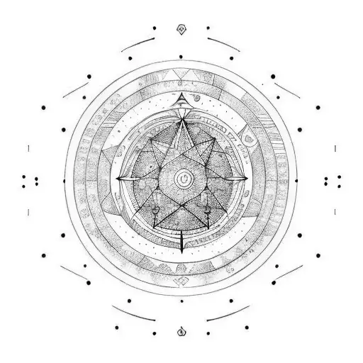 Libra, Aquarius, taurus, virgo tattoo design idea