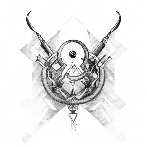 Libra, Aquarius, taurus, virgo tattoo design idea