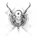 Libra, Aquarius, taurus, virgo tattoo design idea