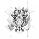 Libra, Aquarius, taurus, virgo tattoo design idea