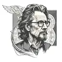 gary oldman sirius black grey tattoo tattoo design idea