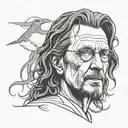 gary oldman sirius black grey tattoo tattoo design idea