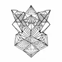 pyramids tattoo design idea